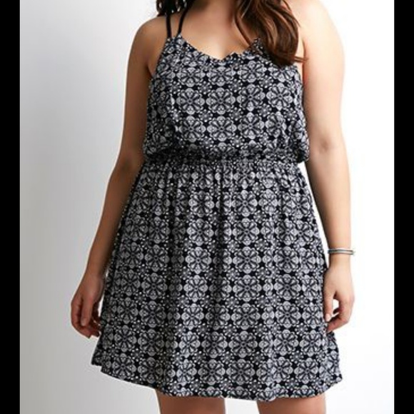 Forever 21 Dresses & Skirts - Forever 21 Cage Back Mandala Print Dress